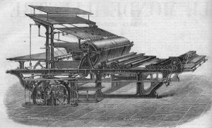 Druck: Typografische Maschine von M. Alauzet