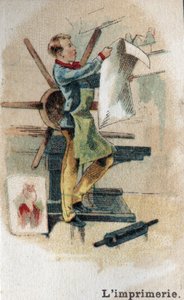 Druckereien Ende des 19. Jahrhunderts. Chromolithographie Anfang des 20. Jahrhunderts. von French School