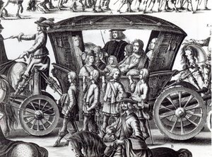 Prozession des Einzugs des jungen Königs Ludwig XIV. als Kind in die Stadt Paris am 18. August 1649 (Detail)