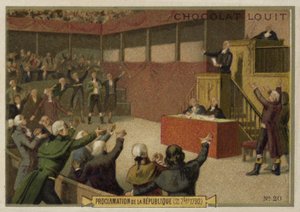 Proklamation der Französischen Republik durch die Konvention, Französische Revolution, 21. September 1792 von French School