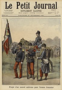 Vorgeschlagene neue Uniform für die französische Armee, 1897 von French School