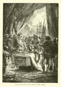 Die Schlüssel auf Du Guesclins Bahre legen von French School