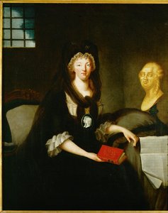 Königin Marie Antoinette in der Conciergerie eingesperrt von French School