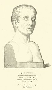 Quintus Hortensius, römischer Optimate-Politiker und Redner von French School