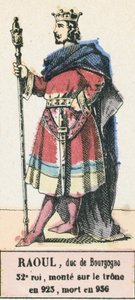Raoul, Herzog von Burgund, 32. König, bestieg den Thron 923, gestorben 936 von French School