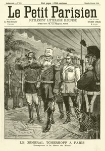 Empfang des russischen Generals Chertkov am Gare du Nord, Paris von French School