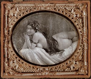 Liegender Akt, ca. 1850, aus einem Fotobuch veröffentlicht 1980