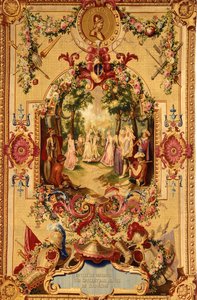 Regence Gobelins Tapisserie mit der Geschichte von Don Quixote, 1717-18 von French School