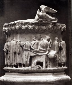 Relief, das Tuchmacher darstellt