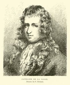 Rene-Robert Cavalier de La Salle, französischer Entdecker von French School