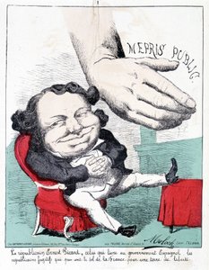 Republikaner Ernest Picard, derjenige, der der spanischen Regierung die flüchtigen Republikaner ausliefert, die Frankreichs Land für ein Land der Freiheit halten. von French School
