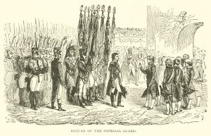 Rückkehr der kaiserlichen Garde (Gravur) von French School