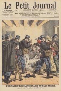 Revolutionäre Unruhen in den Kohlefeldern von Nord-Pas-de-Calais, Frankreich von French School