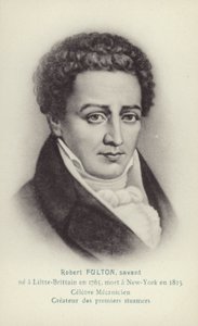 Robert Fulton, amerikanischer Ingenieur, Erfinder und Dampfschiffpionier von French School