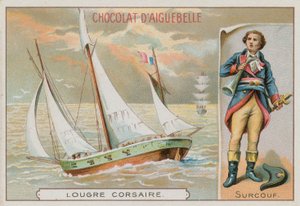 Robert Surcouf, französischer Freibeuter des späten 18. und frühen 19. Jahrhunderts von French School