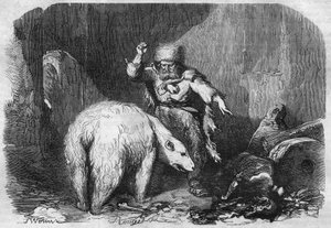 Romanserie: „Han von Island“ von Victor Hugo (1802-1885). Gravur in „Les bons romances“