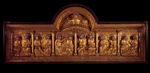 Romanische Kunst: Altarbild von Pfingsten von French School