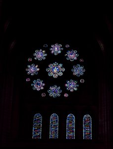 Rosettenfenster, ca. 1220 von French School