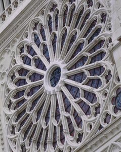 Rosettenfenster der Westfassade, ca. 1270