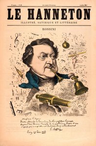 Rossini aus Le Hanneton, veröffentlicht am 4. Juli 1857 von French School