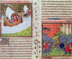 Die Engländer auf See und die Schlacht der Männer von Gent und des Grafen von Flandern, Ende des 14. Jahrhunderts