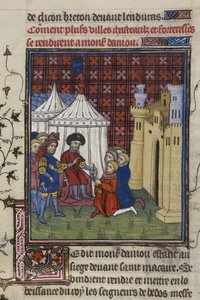 Die Schlüssel einer Stadt werden dem Herzog von Anjou übergeben von French School