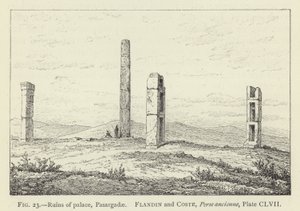 Ruinen des Palastes, Pasargadae von French School