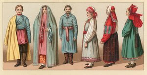 Russisches Kostüm von French School