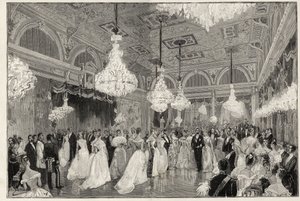 Sadi Carnot (1837-1894) französischer Präsident von 1887 bis 1894 und seine Frau im Elysee-Palast - Sadi Carnot, Präsident der Französischen Republik und seine Frau - Die Feste der Präsidentschaft - der neue Ballsaal im Palais de L