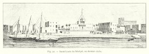 Saint-Louis du Senegal, im letzten Jahrhundert (Gravur) von French School
