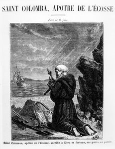Heiliger Kolumba, Apostel von Schottland von French School