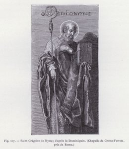 Heiliger Gregor von Nyssa; nach dem Dominiquin, Kapelle von Grotta-Ferrata, bei Rom von French School