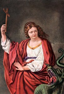 Heilige Margherita und der Drache, aus einer 