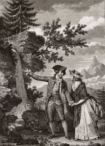 Saint Preux und Julie, Illustration aus 