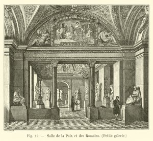 Saal des Friedens und der Römer, Kleine Galerie von French School