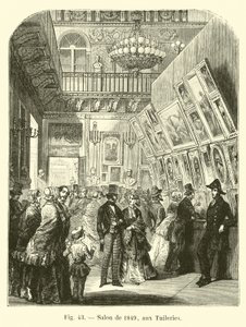 Salon von 1849 in den Tuilerien von French School
