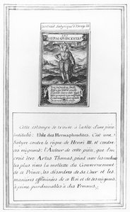 Satirisches Porträt von Heinrich III., aus 