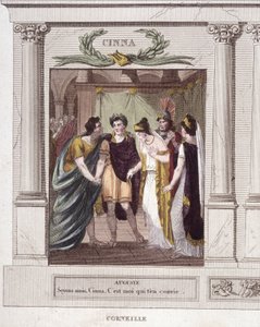 Szene und Dialog von Augustus und Cinna in „Cinna ou la clémence d