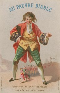 Szene aus Gullivers Reisen von French School