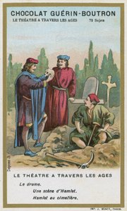 Szene aus Hamlet, von William Shakespeare von French School