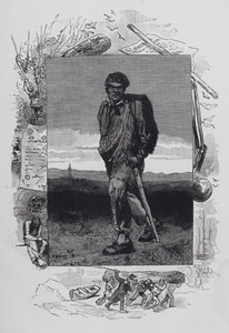 Szene aus Les Miserables von Victor Hugo: Jean Valjean von French School
