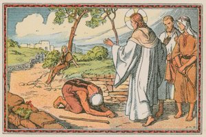 Szene aus dem Leben Jesu von French School