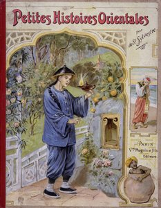 Szene aus „Kleine orientalische Geschichten“, arabische Erzählungen aus 1001 Nacht. An Silvester. von French School