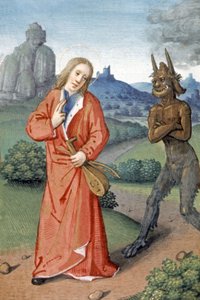Szene der Versuchung von French School