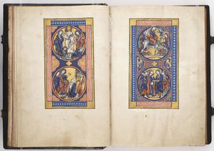 Szenen aus dem Leben Christi, Illustration aus dem Lewis Psalter, ca. 1225-50