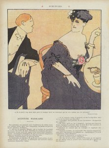 Skrupel. Illustration für Le Rire von French School