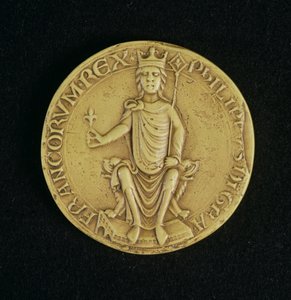 Siegel von Philippe II Auguste (1165-1223) 1198 von French School