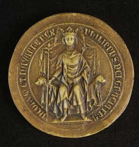 Siegel von Philippe V (1294-1322) der Lange, 1317