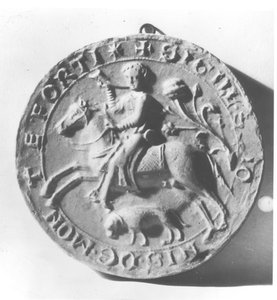 Siegel von Simon de Montfort von French School