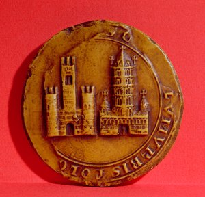 Siegel der Stadt Toulouse, 1303 (Wachs) von French School